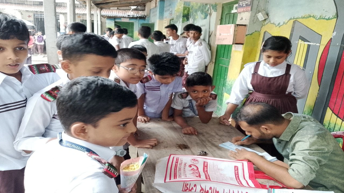 কিশোর কণ্ঠ মেধাবৃত্তি পরীক্ষার প্রচারণা।